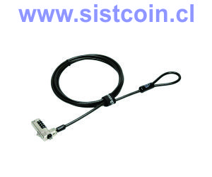 Kensington cable de seguridad N17 con combinacion de 4 digitos<br>Modelo K68008WW