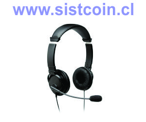 Kensington audifonos con microfono 3.5mm bulk negro jack bolsa<br>Modelo K97603