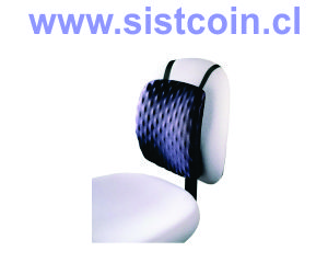 Kensington cojin lumbar con superficie relajante negro<br>Modelo L82021B